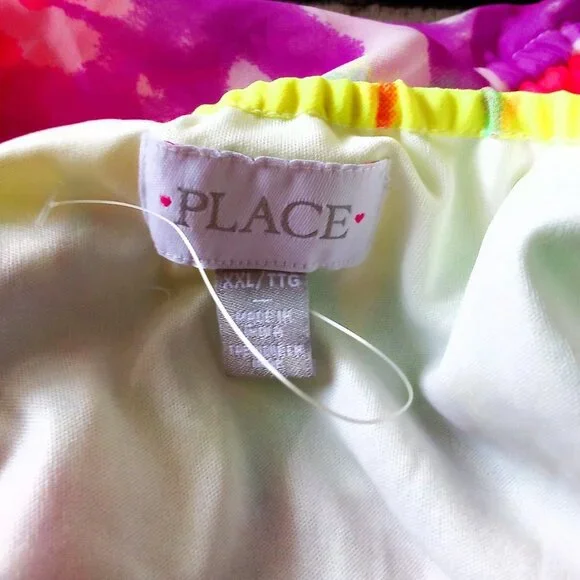 Children's Place Mommy & Me Matching Sharkbite Dresses - Adult XXL Kids M 7/8 - Picture 8 of 8